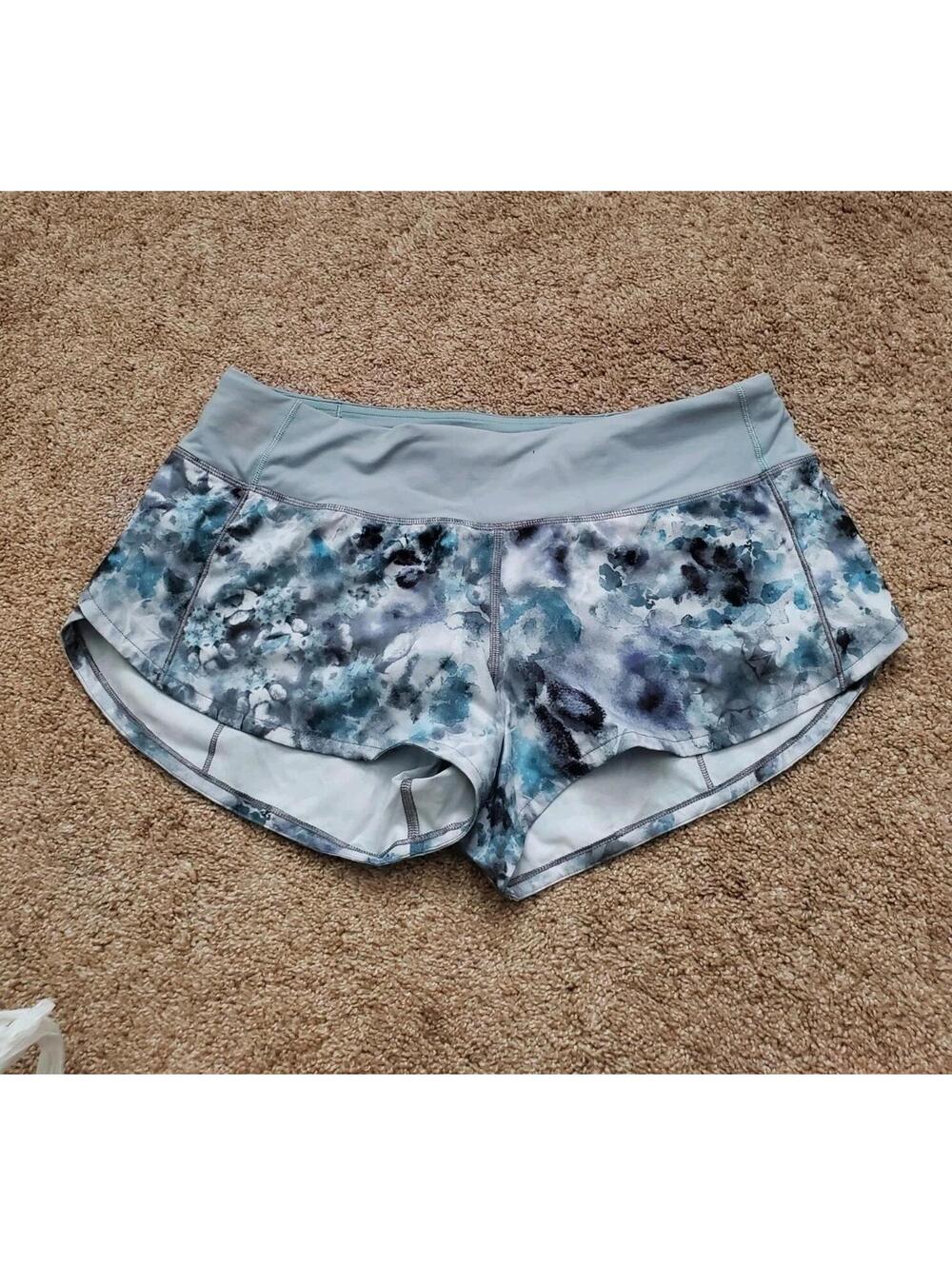 Lululemon Speed Up Shorts Womens Size 6 Blue Lined Athletic Running Y2k